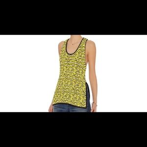 Rag & Bone Viola Knit Racerback Tank Neon